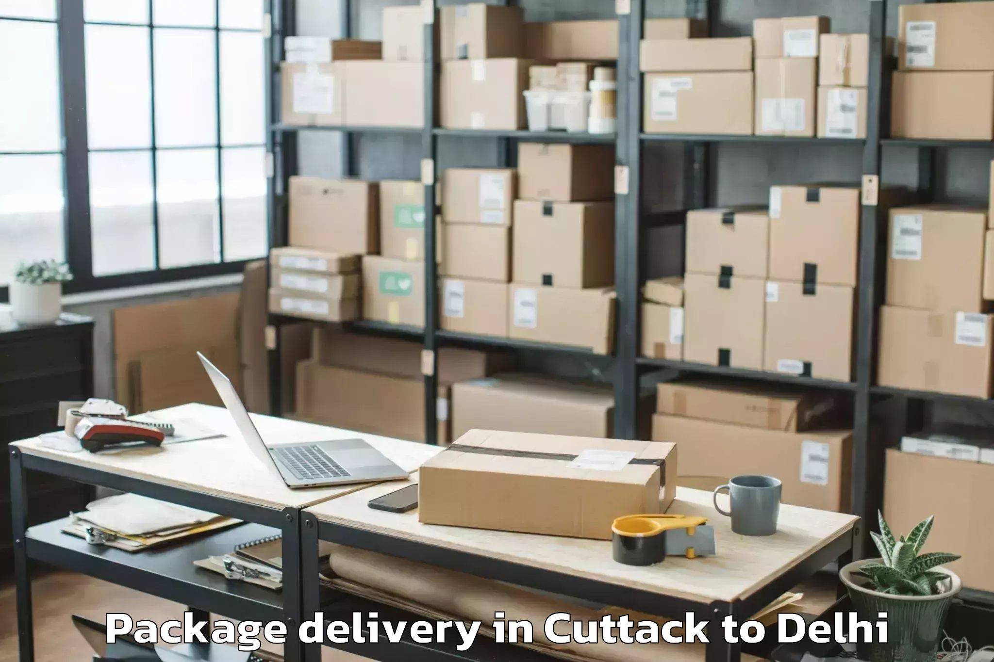 Get Cuttack to Naraina Industrial Estate Package Delivery